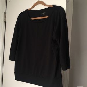 EUC Loft 3/4 tee banded tee
